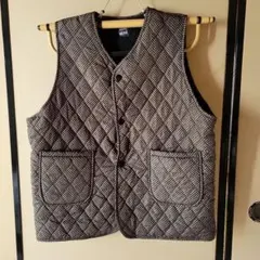 グレー系キルティングベスト