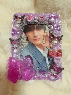 【062】ホイップデコ トレカケース 硬質カードケース B8 紫 クロミ