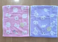 マイメロ クロミ フェイスタオル 2枚セット