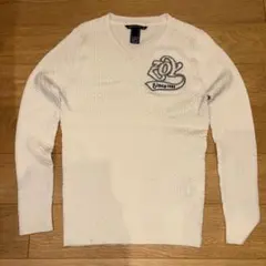 ZOY ホワイト Vネック セーター 38