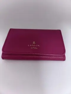 【美品箱無し】LANVIN カードケース ピンク