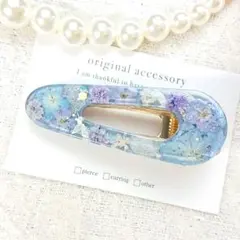 1761 ＊ハンドメイド♡押し花のヘアクリップ