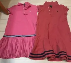 ラルフローレン ポロシャツスタイル 半袖ワンピース 2点セット