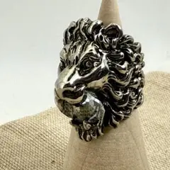 【新品磨き】GUCCI ライオンヘッド リング クリスタル 8-9号 XXS