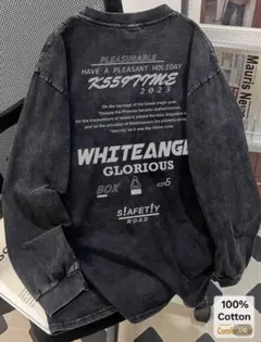 SHEIN トレーナー ダメージ加工 XL