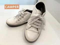 ⭐️【CAMPER】カンペール ホワイト レザースニーカー　レディース24cmのサムネイル