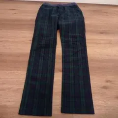美品★HusHusH チェック柄　長ズボン　ストレッチパンツ　140センチ