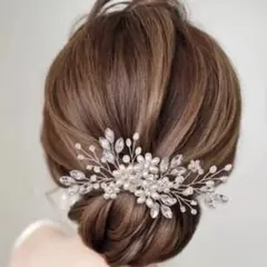 結婚式 コーム ヘアアクセサリー　お呼ばれ　髪飾り　ヘッドドレス　ウェディング