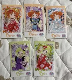 ひみつのアイプリ　ブロマイド風ステッカー　リンリン　アイリ　5枚