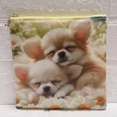 1000円均一期間限定　両面フラットポーチ　チワワちゃん 1000円均一 両面フラットポーチ チワワちゃん - メルカリ