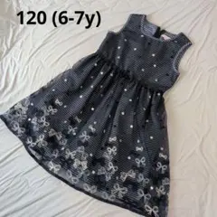 マザウェイズ120 リボン刺繍チュールワンピース