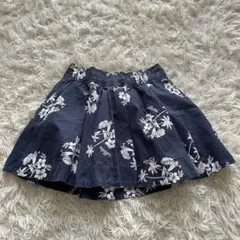 Hollisterハワイアンフレアスカート S ネイビー