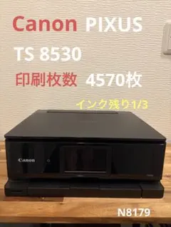 美品・印刷枚数少】Canon PIXUS TS8530 ブラック プリンター - メルカリ