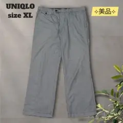 ユニクロ スラックス 【XL】ギンガムチェック ビジネスライク トラッドスタイル