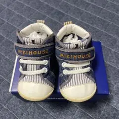 MIKIHOUSE ベビーシューズ ネイビー/ホワイト 12.5cm