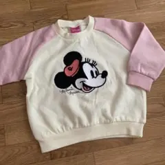 ディズニー　裏起毛トレーナー