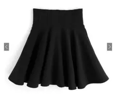 GRL インパン裏地付きコルセット風フレアミニスカート［gm728］Lサイズ