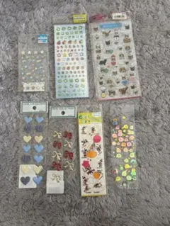 レア平成レトロシール7点セット ねこ山ねこ太くん　香り付きミッキーシールなど