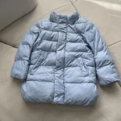 ユニクロ　100　水色　ダウンコート　中綿コート