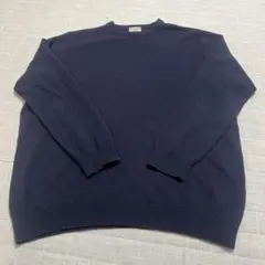 L.L.BEAN ラムウール ニット XL ネイビー