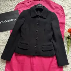 DOLCE&GABBANA ジャケット ブラック 40 襟 シングルボタン 長袖のサムネイル