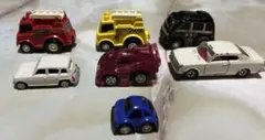 ミニカー 7台セット 消防車 パトカー 働く車 묶음 판매