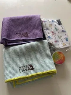 美品　lavaヨガマット　ポーチ　バームセット