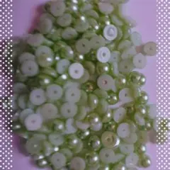 パール 半円 2mm 約2000粒 ライト グリーン