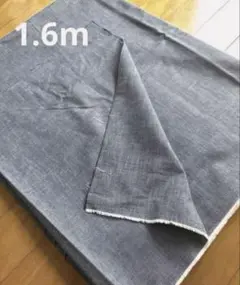 ダンガリー　112㎝幅×1.6m +あまり　綿100％　ブルー　生地