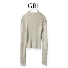 【グレイル】ニット セーター モックネック 柔らか size M a379