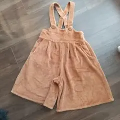【美品】moujonjon サロペット　キャメル　100