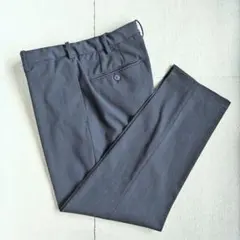 ユニクロ スマートアンクルパンツ ネイビー ピンストライプ M 匿名配送