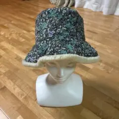 ★今日だけ価格★最終価格★arth ボア ハット 小花柄