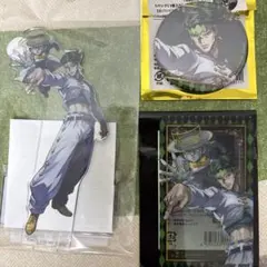 ジョジョ 岸辺露伴 缶バッジ クリアカード オラオラオーバードライブ