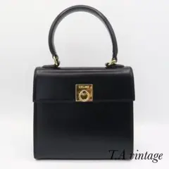 ⭐️ 極美品 CELINE セリーヌ レザー ハンドバッグ ブラック 鑑定済 2025年最新】CELINE カラー：ブラック系 ハンドバッグの人気アイテム