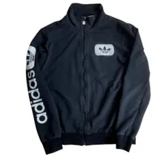 レア　adidas アディダス　トラックジャケット　黒　Mサイズ相当