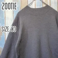 ＬＳ393☆ズーティー☆ハイネックニットロングワンピース☆サムホール☆グレー