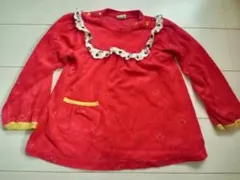 女の子130cm PetitJam フリル付き長袖チュニック