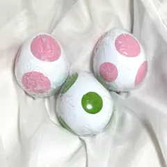 スーパーマリオ　ヨッシー　めじるしアクセサリー　 ピンク　緑　3個セット