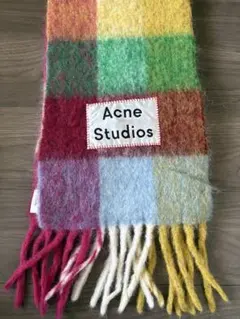 Acne Studios マルチカラー チェックマフラー