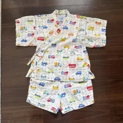 ミキハウス　車柄 ベビー甚平 サイズ80