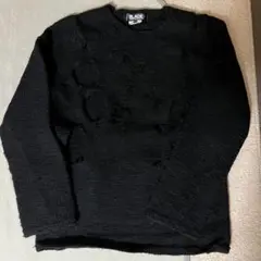 BLACK COMME des GARÇONS ダメージニット M ブラックのサムネイル