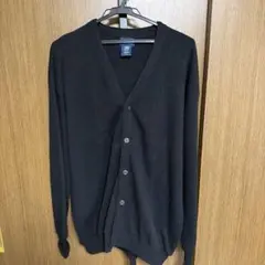 LANDS' END Vネック カーディガン ブラックのサムネイル