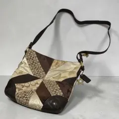 coach 00s 90s パッチワーク バッグ レザー y2k ギャル レア - メルカリ