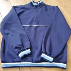 古着　ハーフジップ　ジャージー