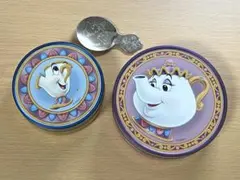 美女と野獣　ポット夫人　チップ　紅茶缶　ティーメジャー