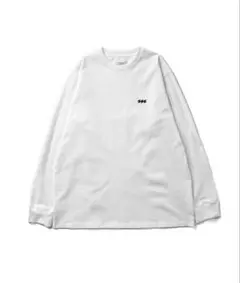 meltum EMBROIDERY LOGO L/S T-SHIRT ホワイト