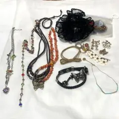 アクセサリー19点セットまとめ売り ネックレス イヤリング リング ヘア y2k