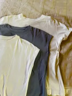 無印良品　MUJI Tシャツ3枚セット　Sサイズ半袖　白　ブルー