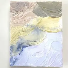 No.13 抽象画　テクスチャーアート　アクリル